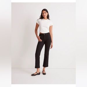 Madewell Black mid rise kick out flare Women's Jeans 28 T